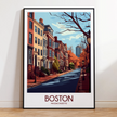 Boston Vintage Style Print