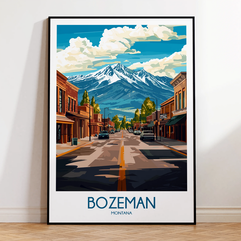 Bozeman Minimalist Wall Art