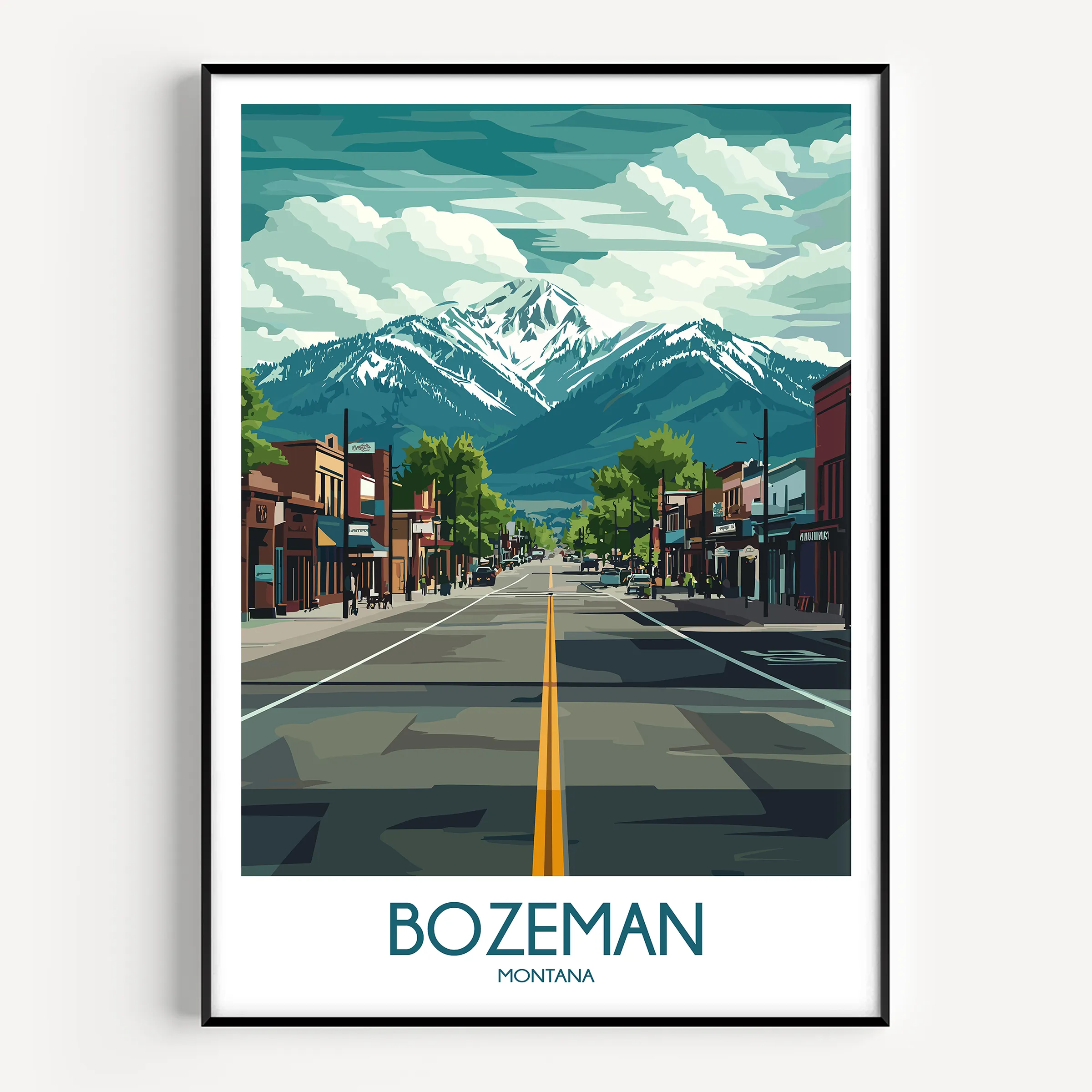 Bozeman Minimalist Wall Art