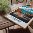Bozeman Retro Travel Illustration