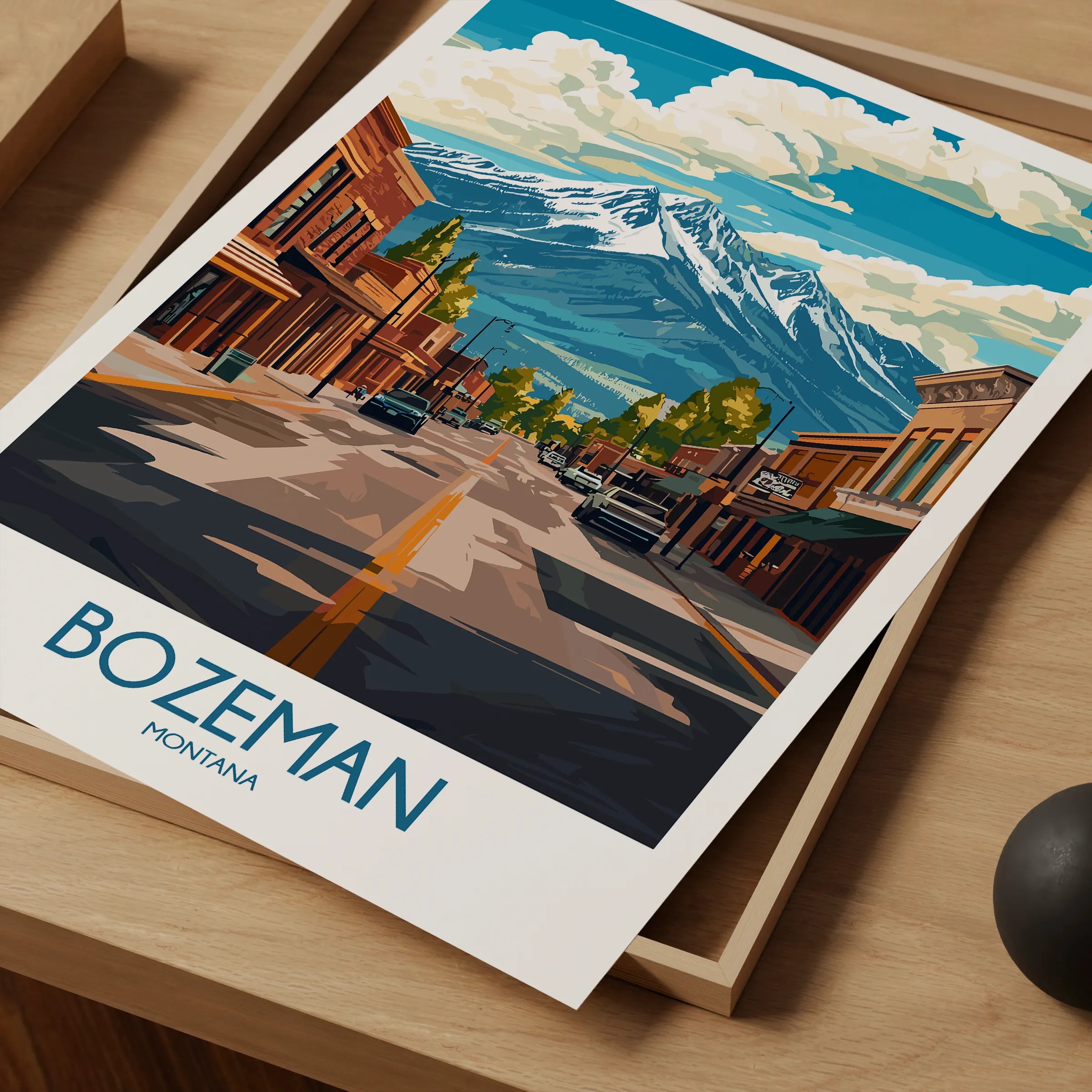 Bozeman Vintage Style Print