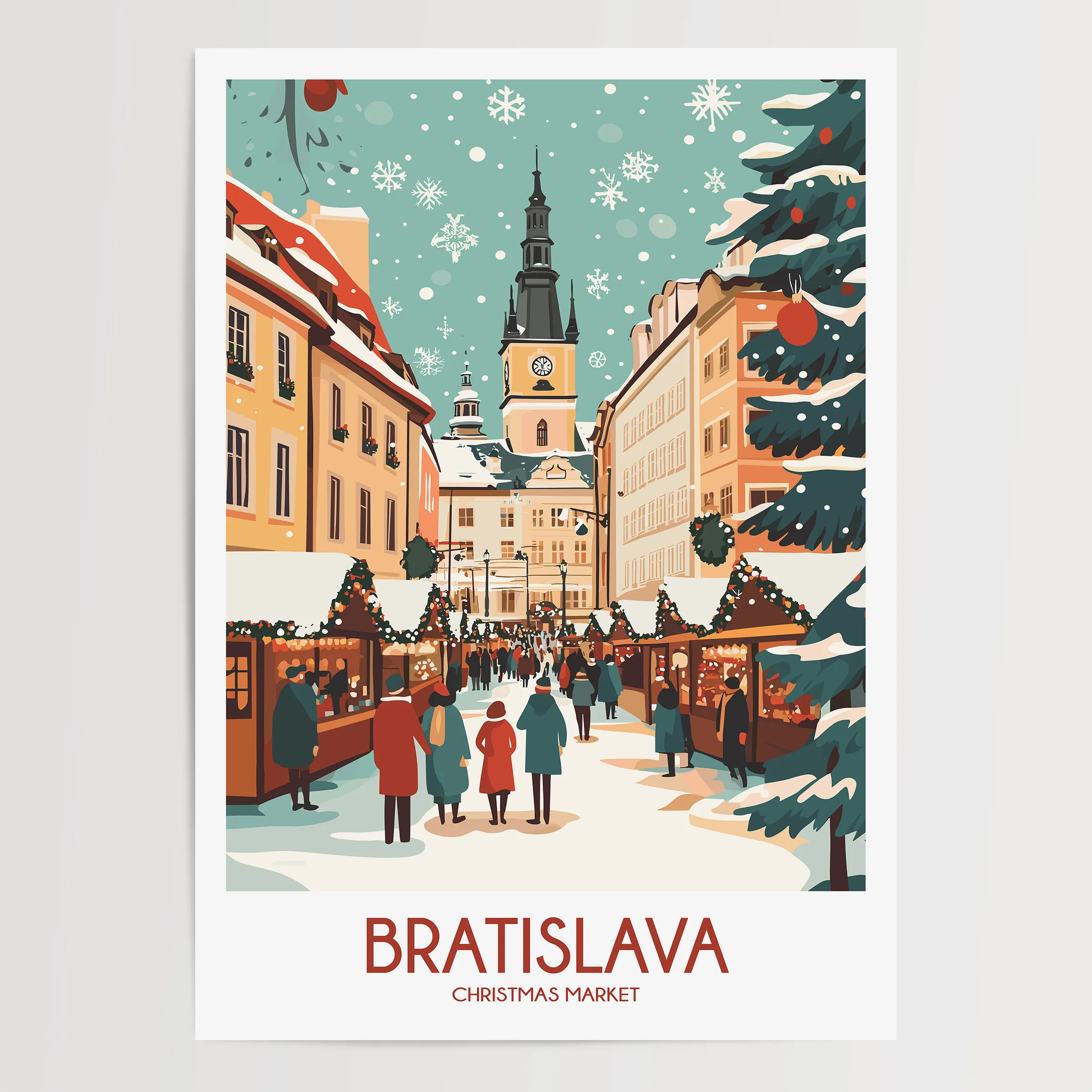Bratislava Modern Travel Poster