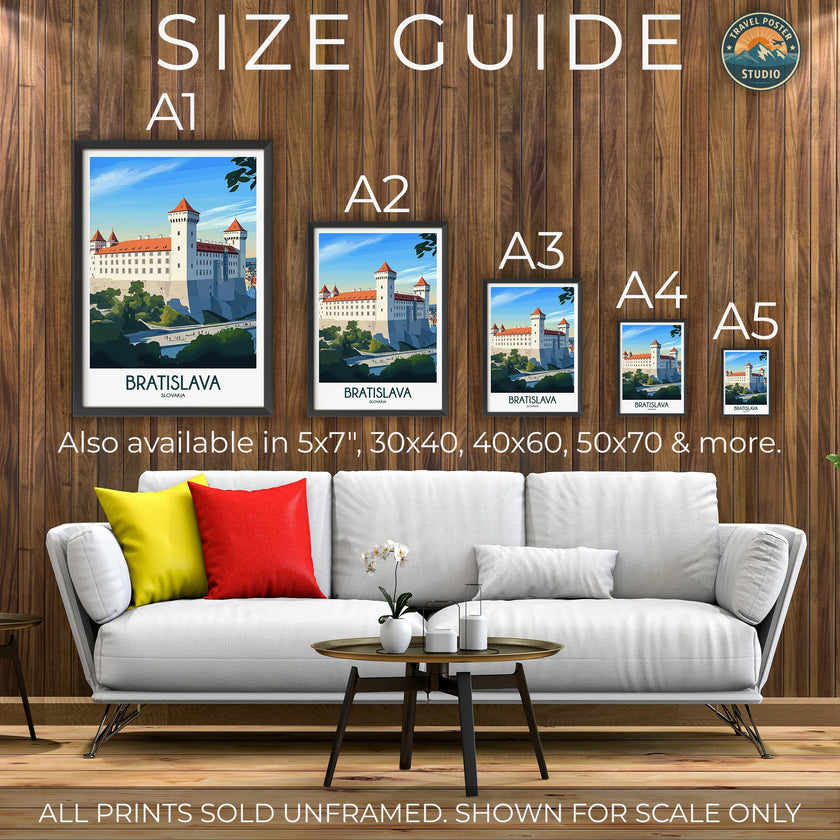 Bratislava Modern Travel Poster