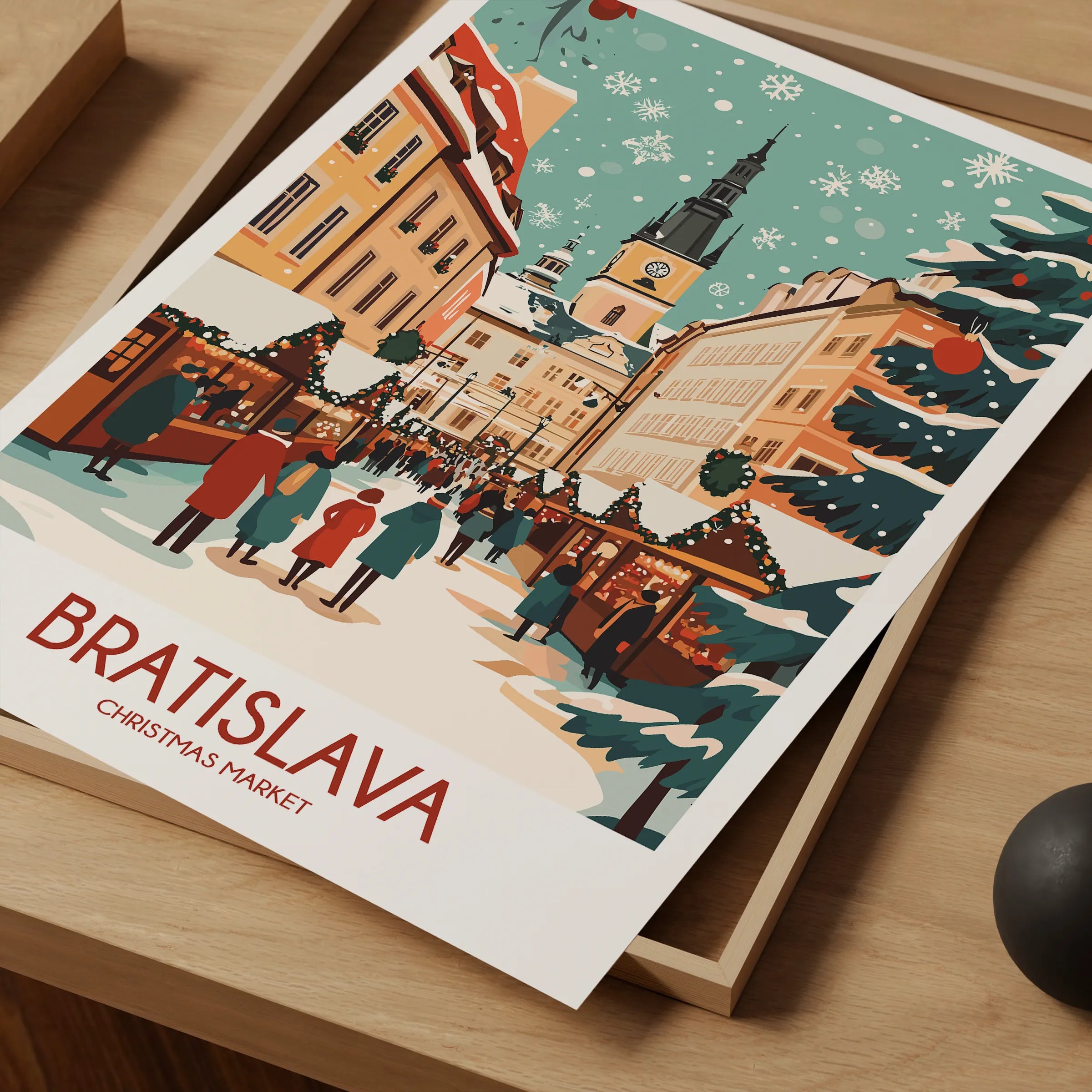 Bratislava Vintage Style Print