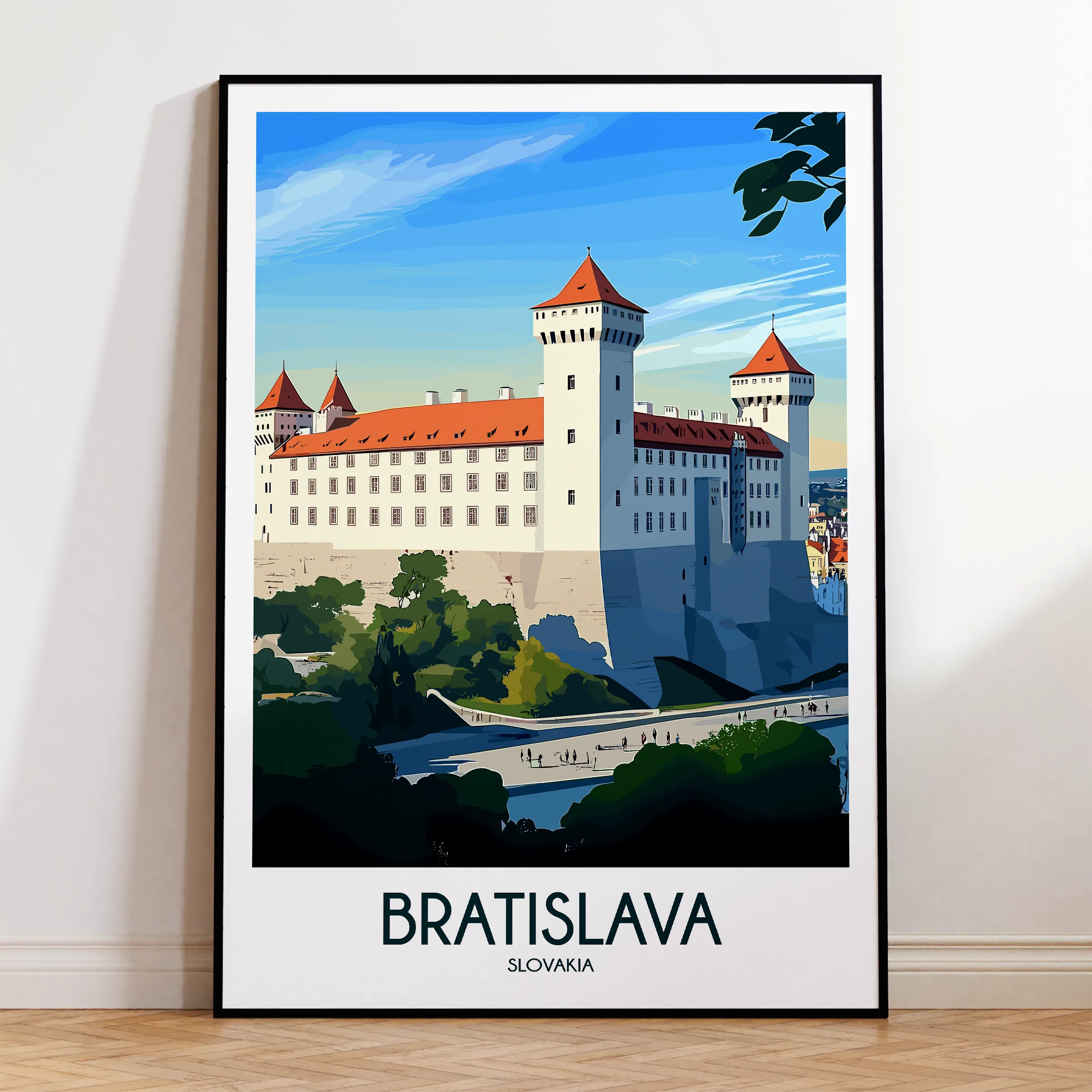 Bratislava Vintage Style Print