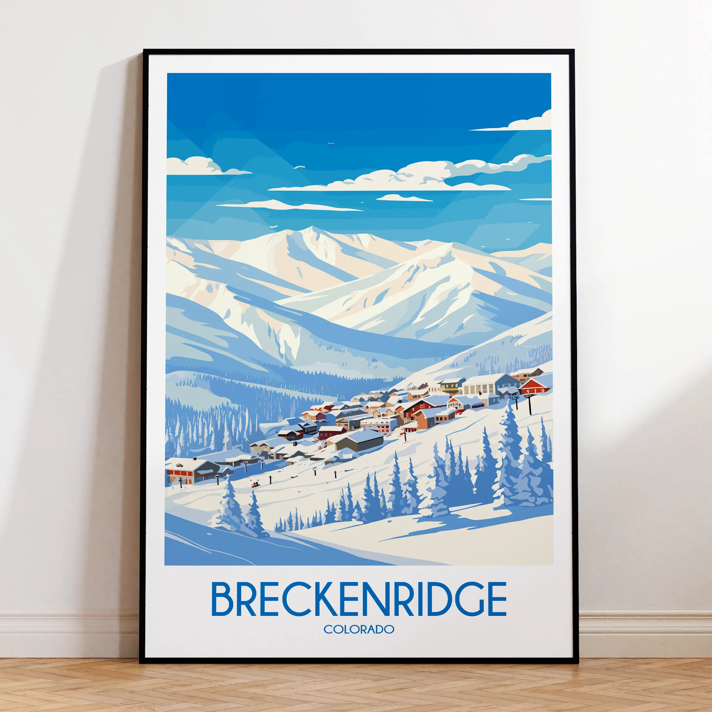Breckenridge Modern Travel Poster