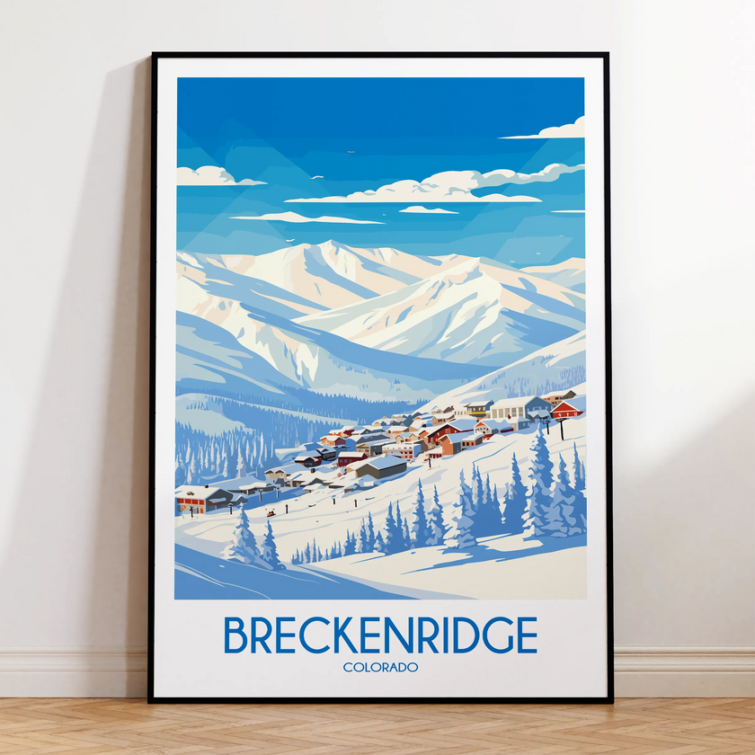 Breckenridge Modern Travel Poster