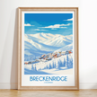 Breckenridge Retro Travel Illustration
