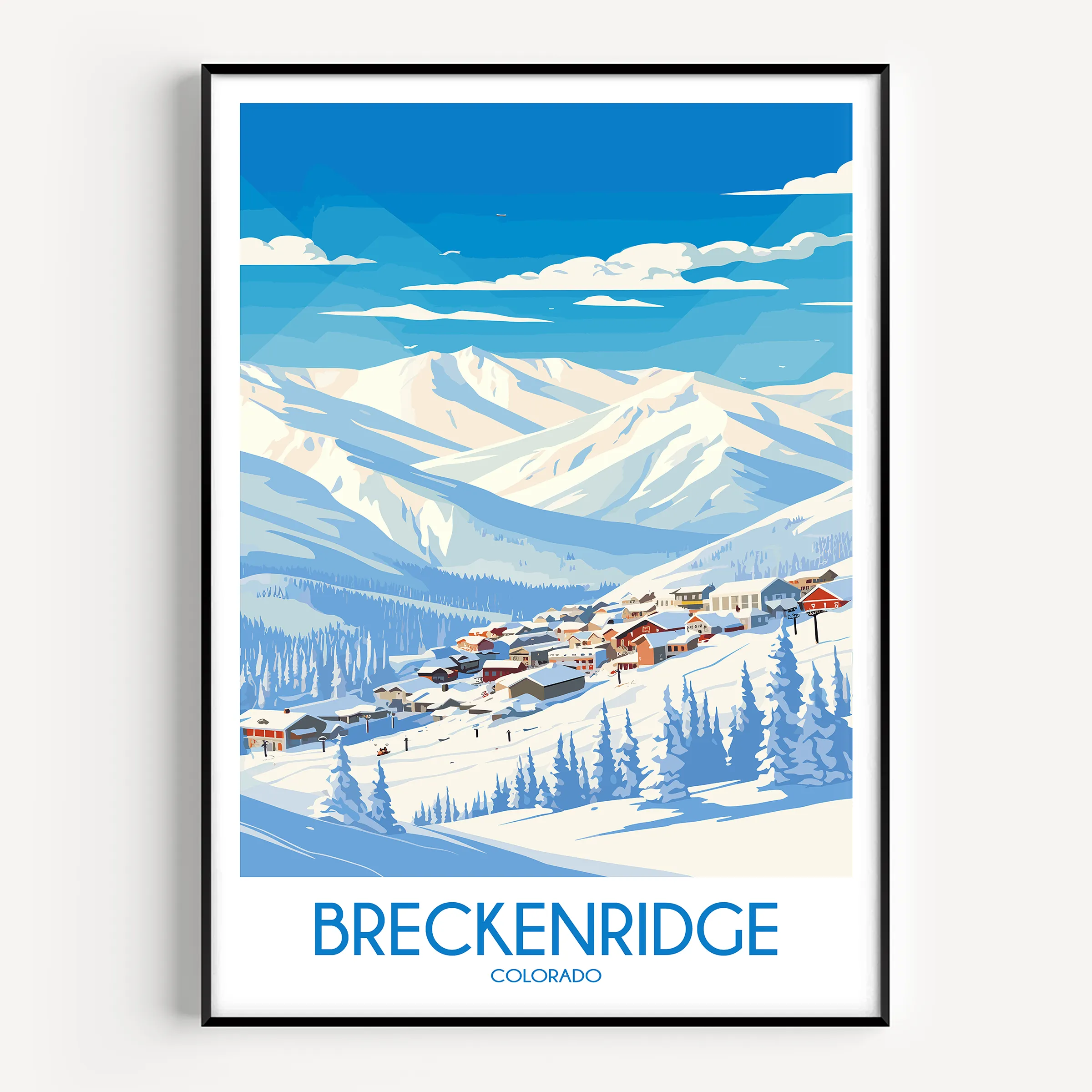 Breckenridge Vintage Style Print