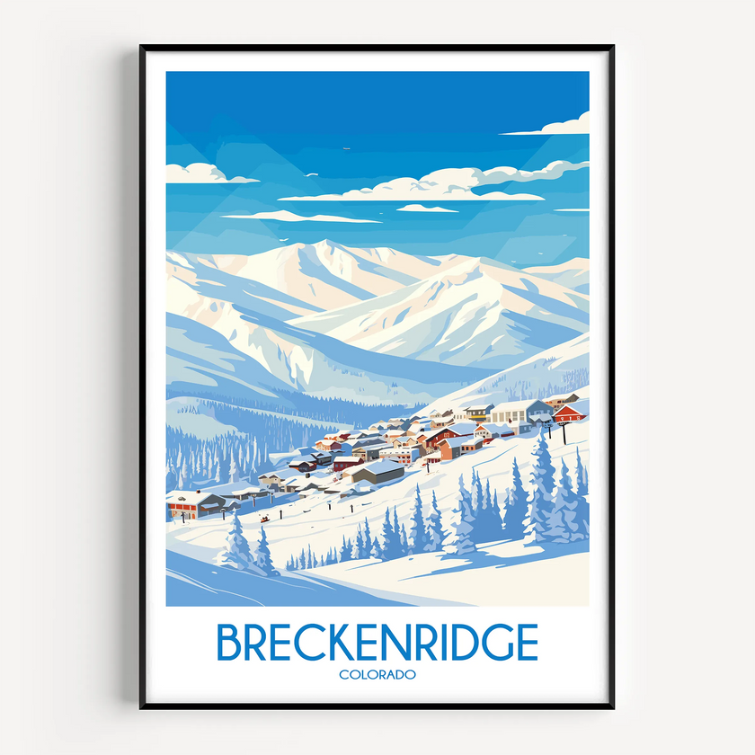 Breckenridge Vintage Style Print