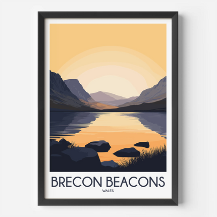 Brecon Beacons Scenic Landscape Art