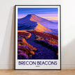 Brecon Beacons Scenic Landscape Art