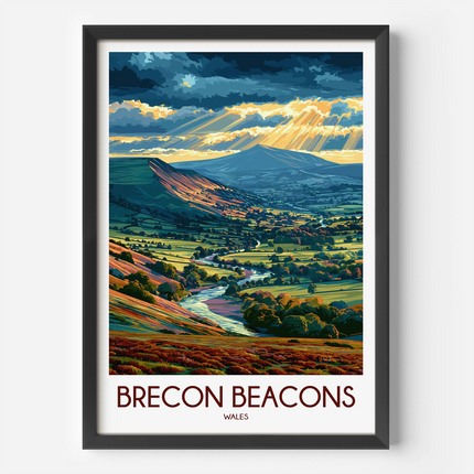 Brecon Beacons Souvenir Poster Print