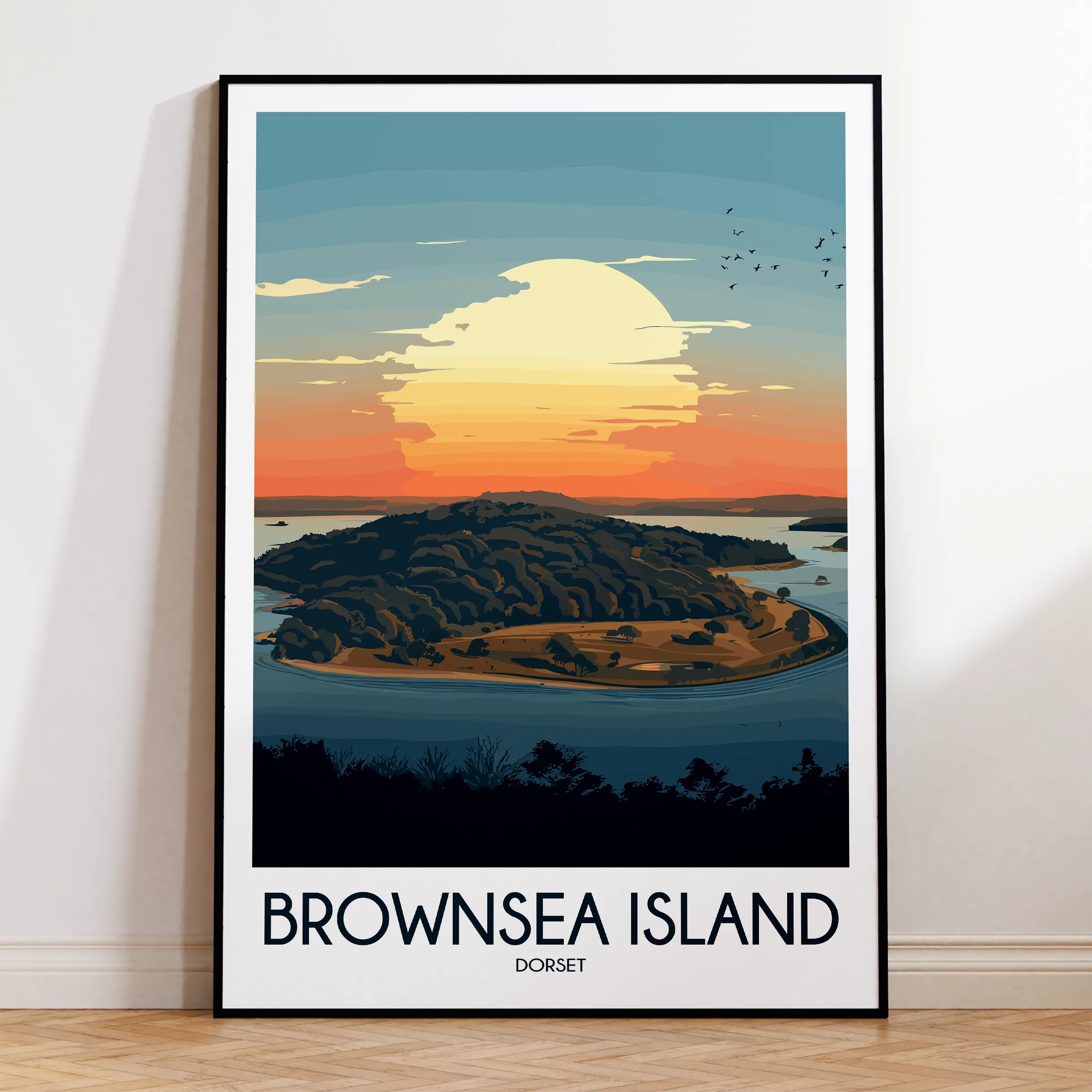Brownsea Island Minimalist Wall Art