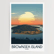 Brownsea Island Modern Travel Poster