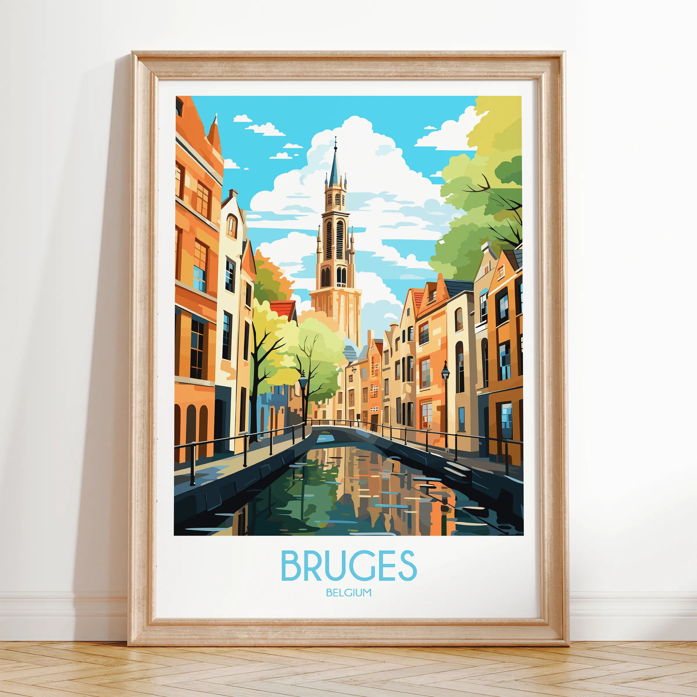Bruges Destination Art Gift