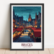 Bruges Destination Art Gift