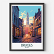 Bruges Destination Art Gift
