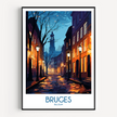 Bruges Destination Art Gift