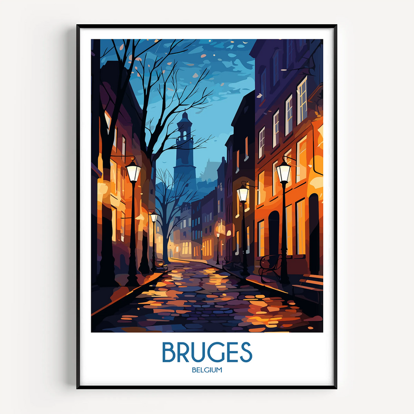 Bruges Destination Art Gift