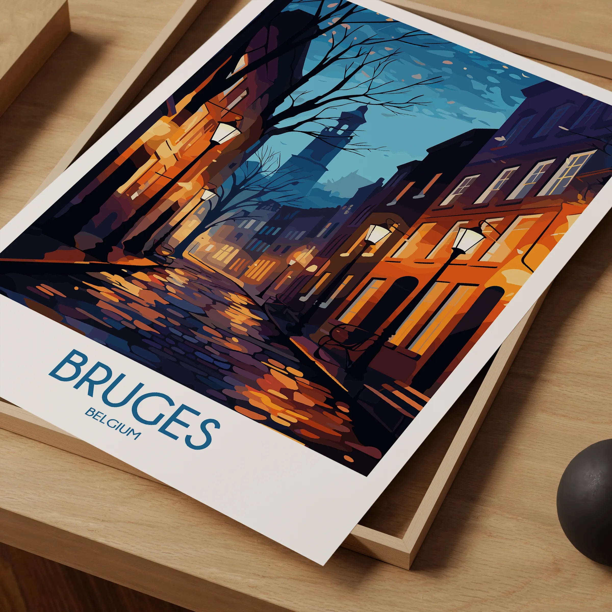 Bruges Scenic Landscape Art