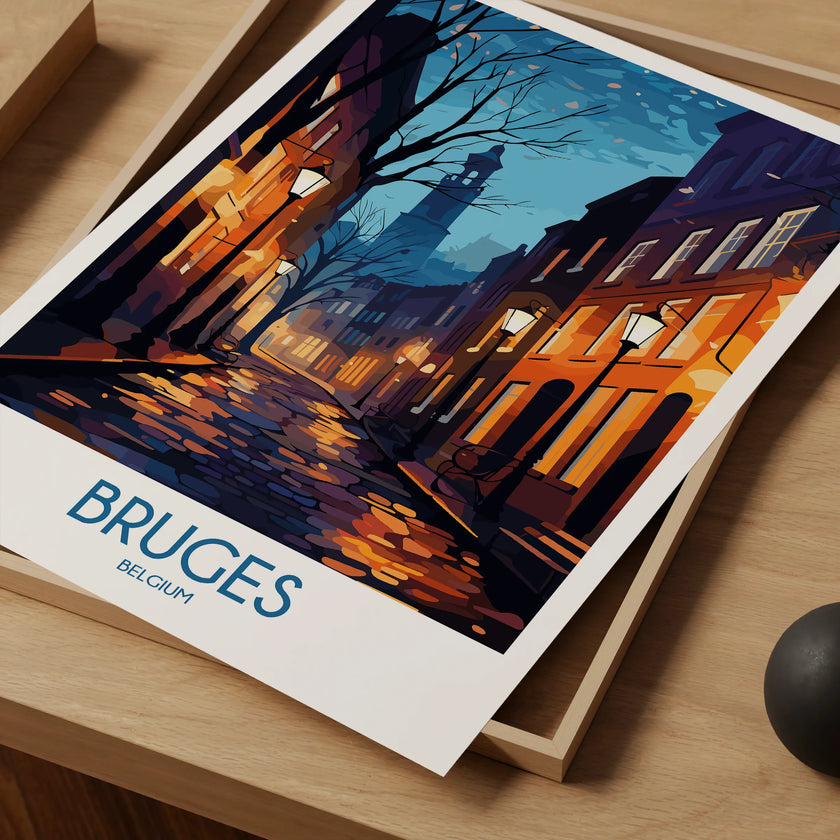 Bruges Scenic Landscape Art