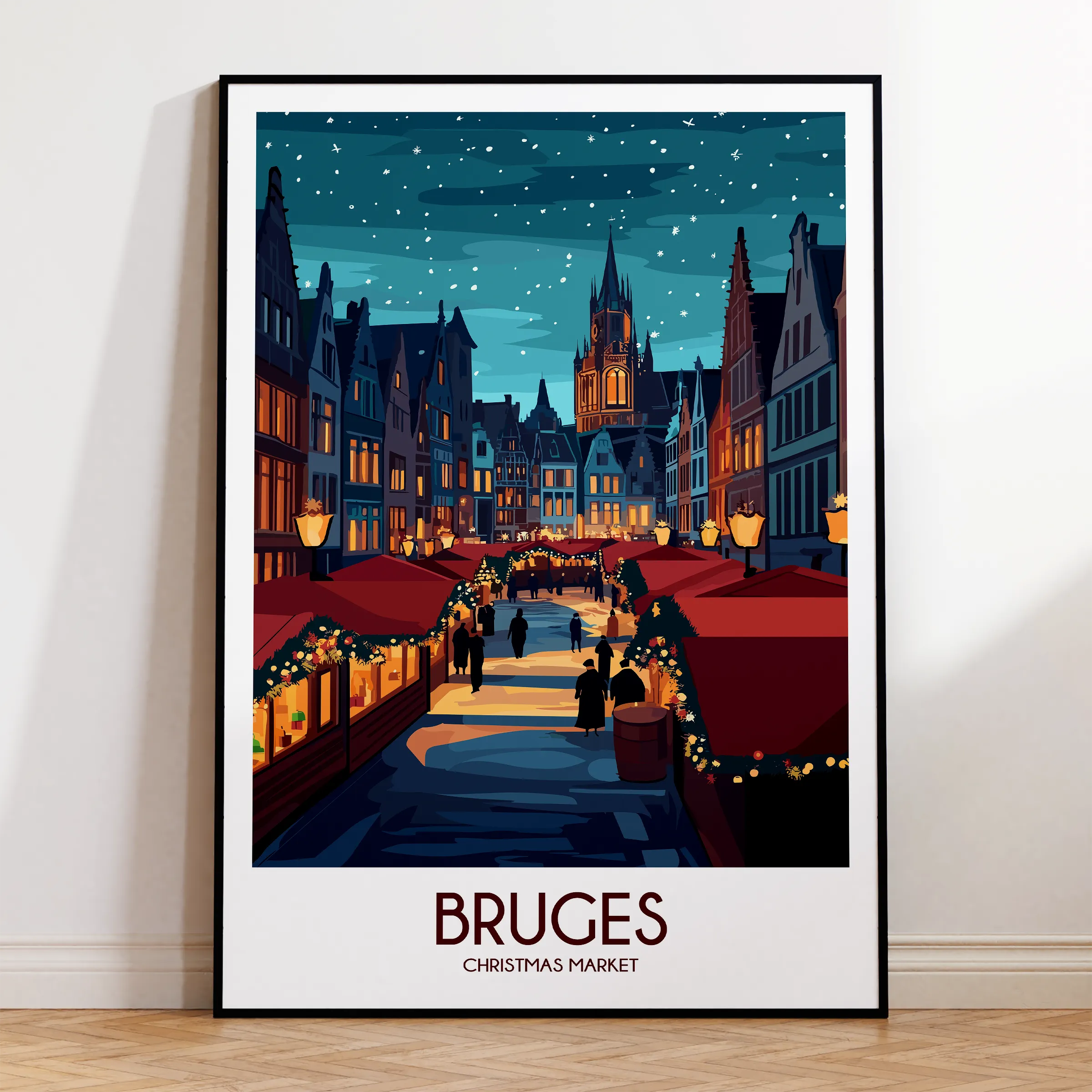 Bruges Scenic Landscape Art