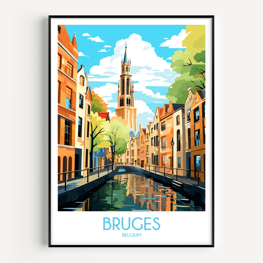 Bruges Scenic Landscape Art
