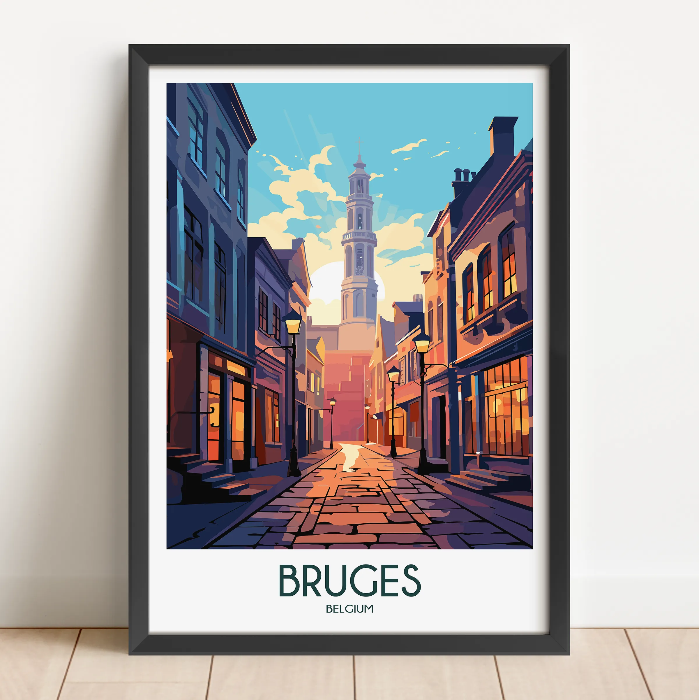 Bruges Souvenir Poster Print