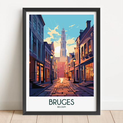 Bruges Souvenir Poster Print