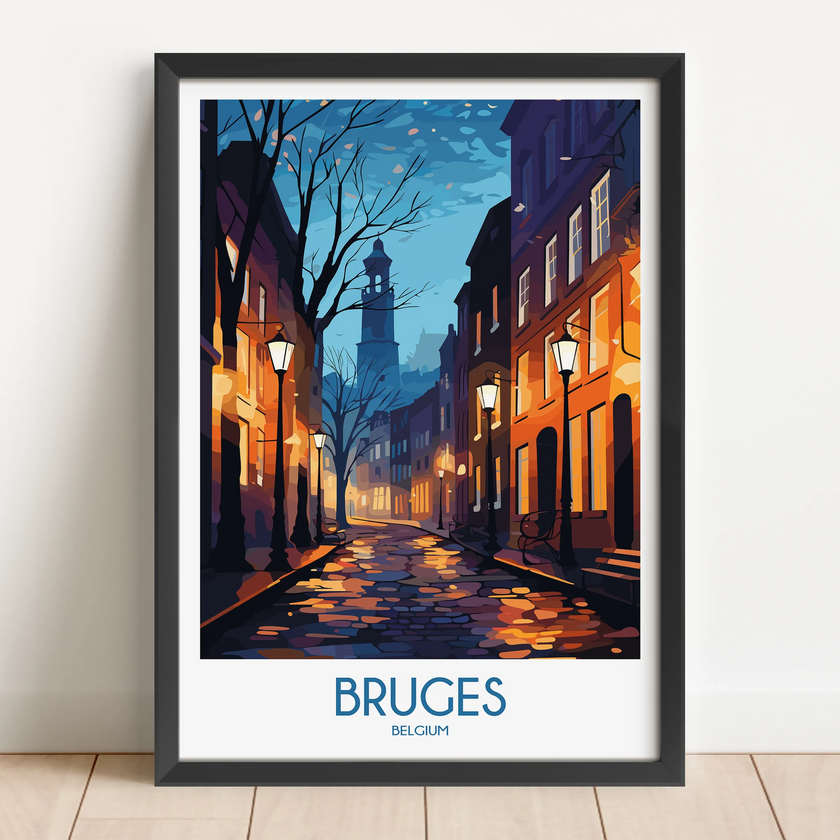 Bruges Souvenir Poster Print