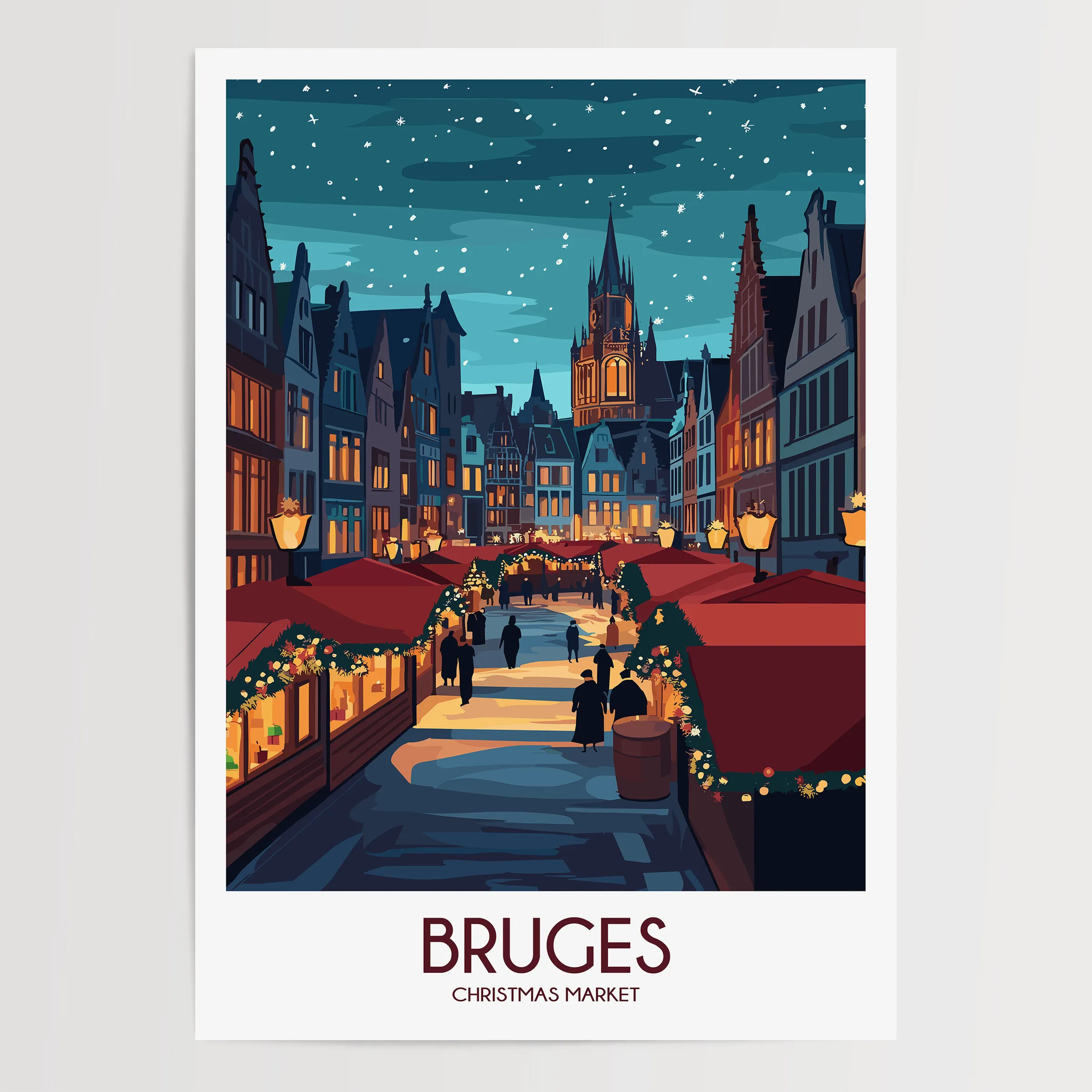 Bruges Travel Memory Gift