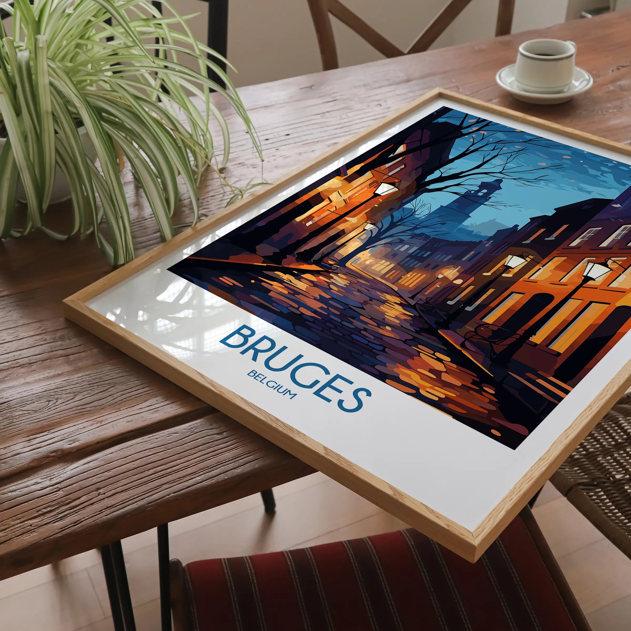 Bruges Vintage Style Print