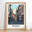 Brussels Souvenir Poster Print