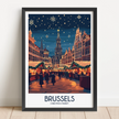 Brussels Souvenir Poster Print