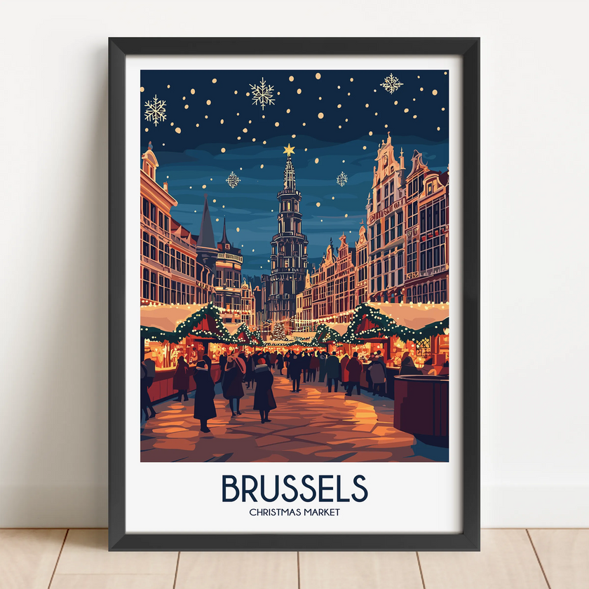 Brussels Souvenir Poster Print