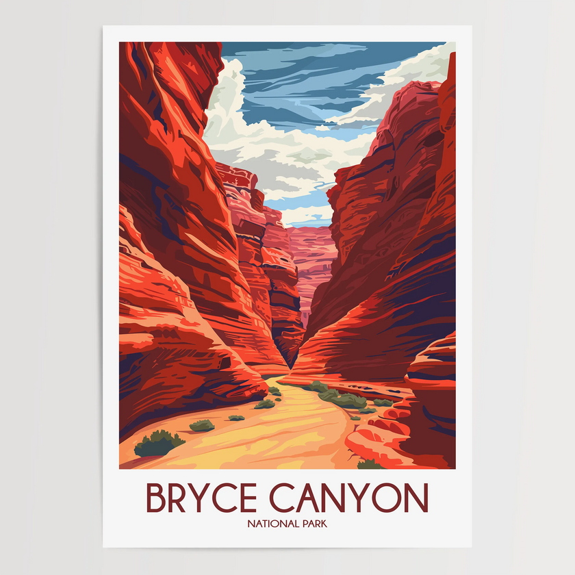 Bryce Canyon Scenic Landscape Art