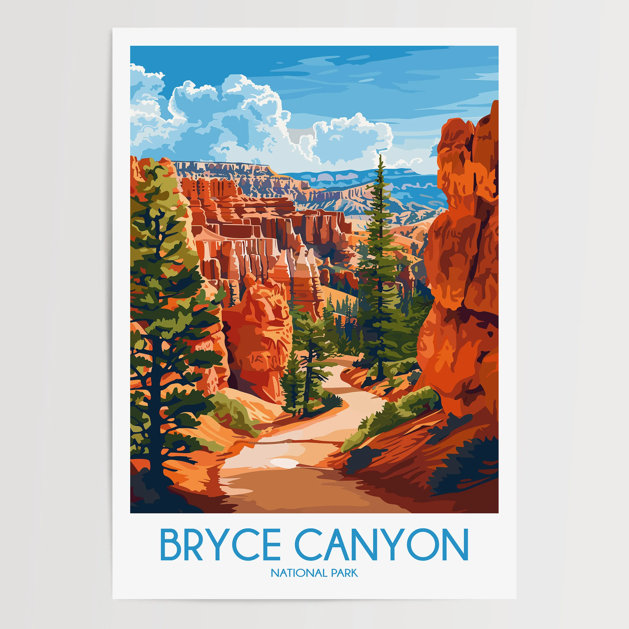 Bryce Canyon Scenic Landscape Art