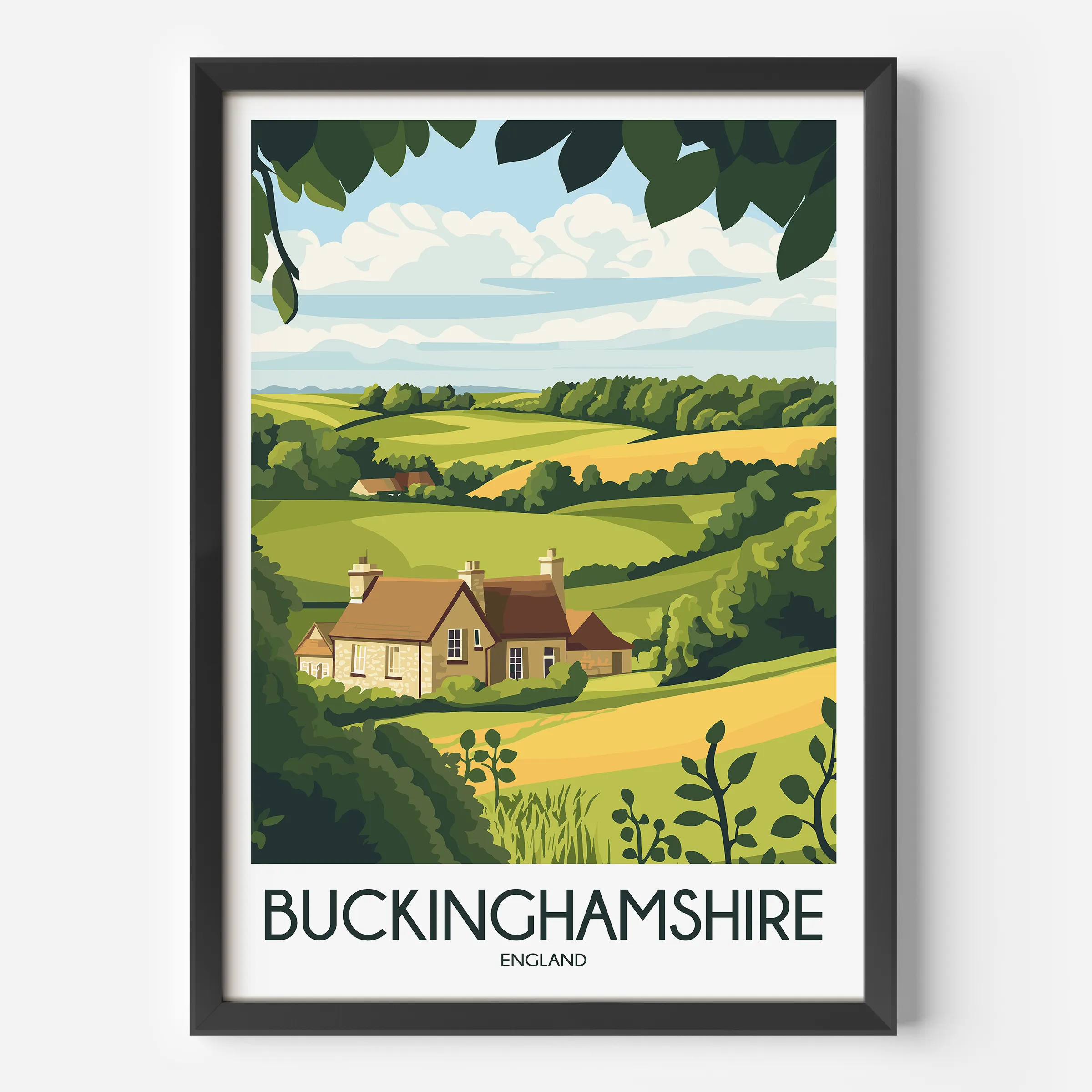 Buckinghamshire Minimalist Wall Art