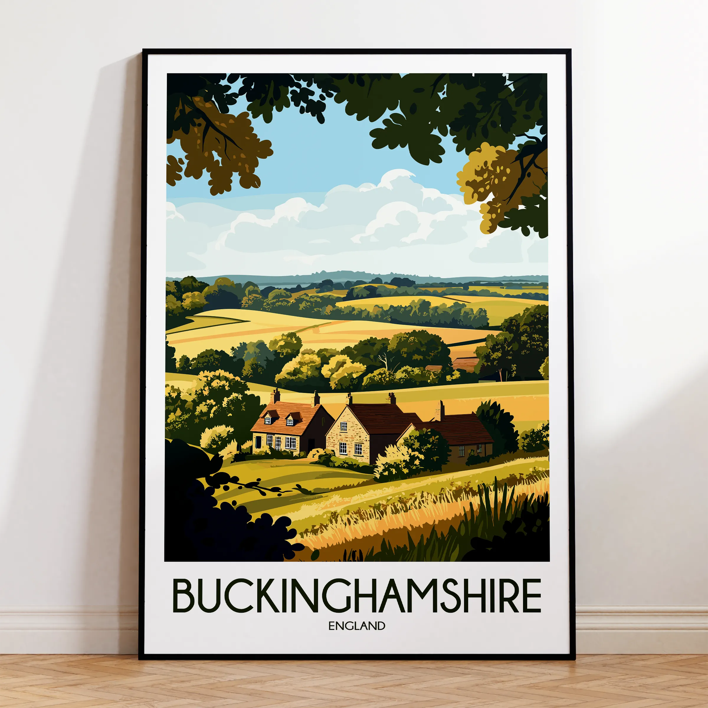 Buckinghamshire Minimalist Wall Art