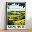 Buckinghamshire Modern Travel Poster