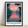 Buckinghamshire Souvenir Poster Print