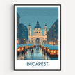 Budapest Modern Travel Poster
