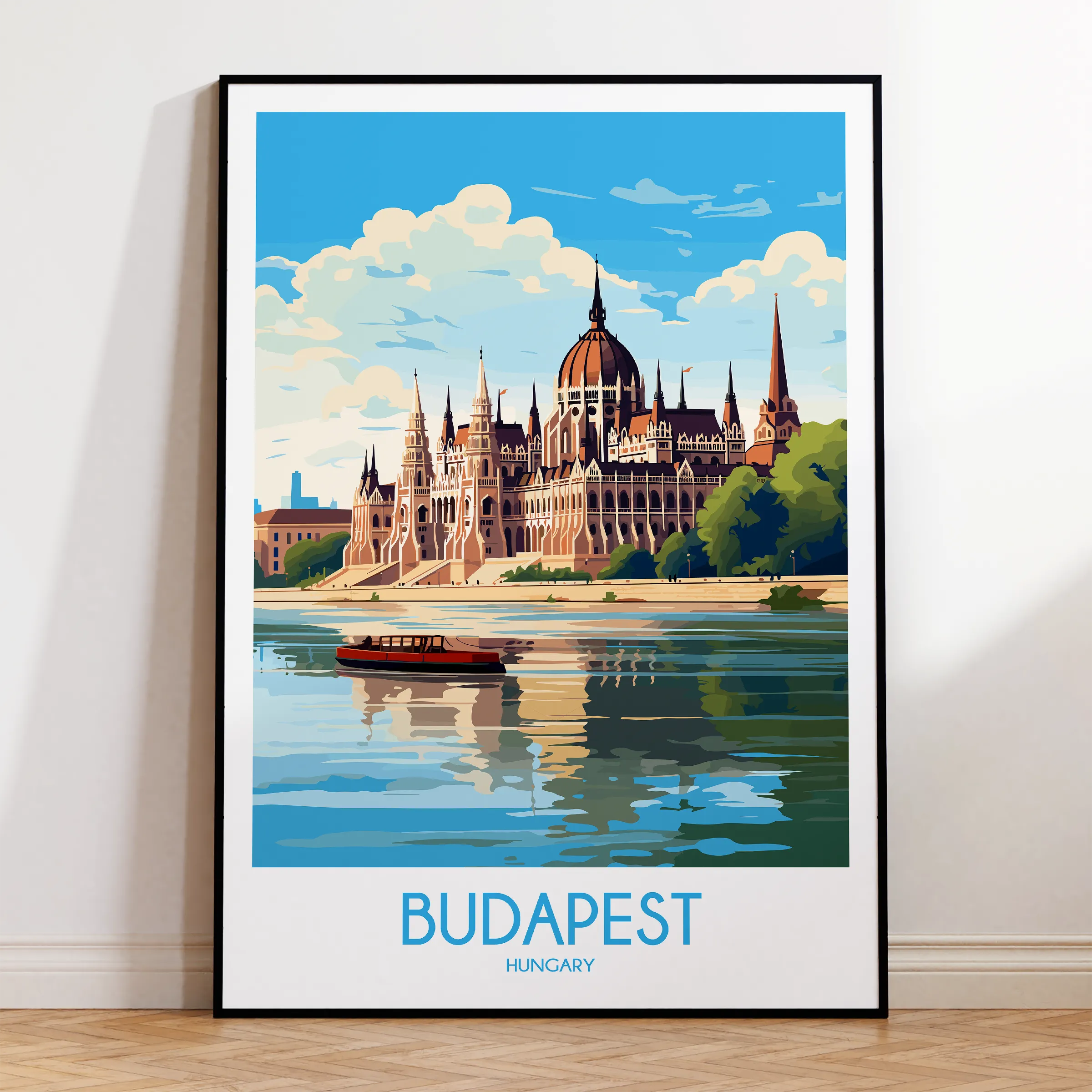 Budapest Vintage Style Print