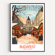 Budapest Vintage Style Print