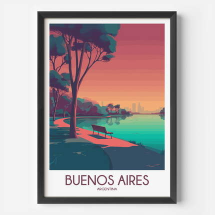 Buenos Aires Modern Travel Poster
