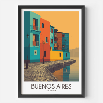 Buenos Aires Retro Travel Illustration