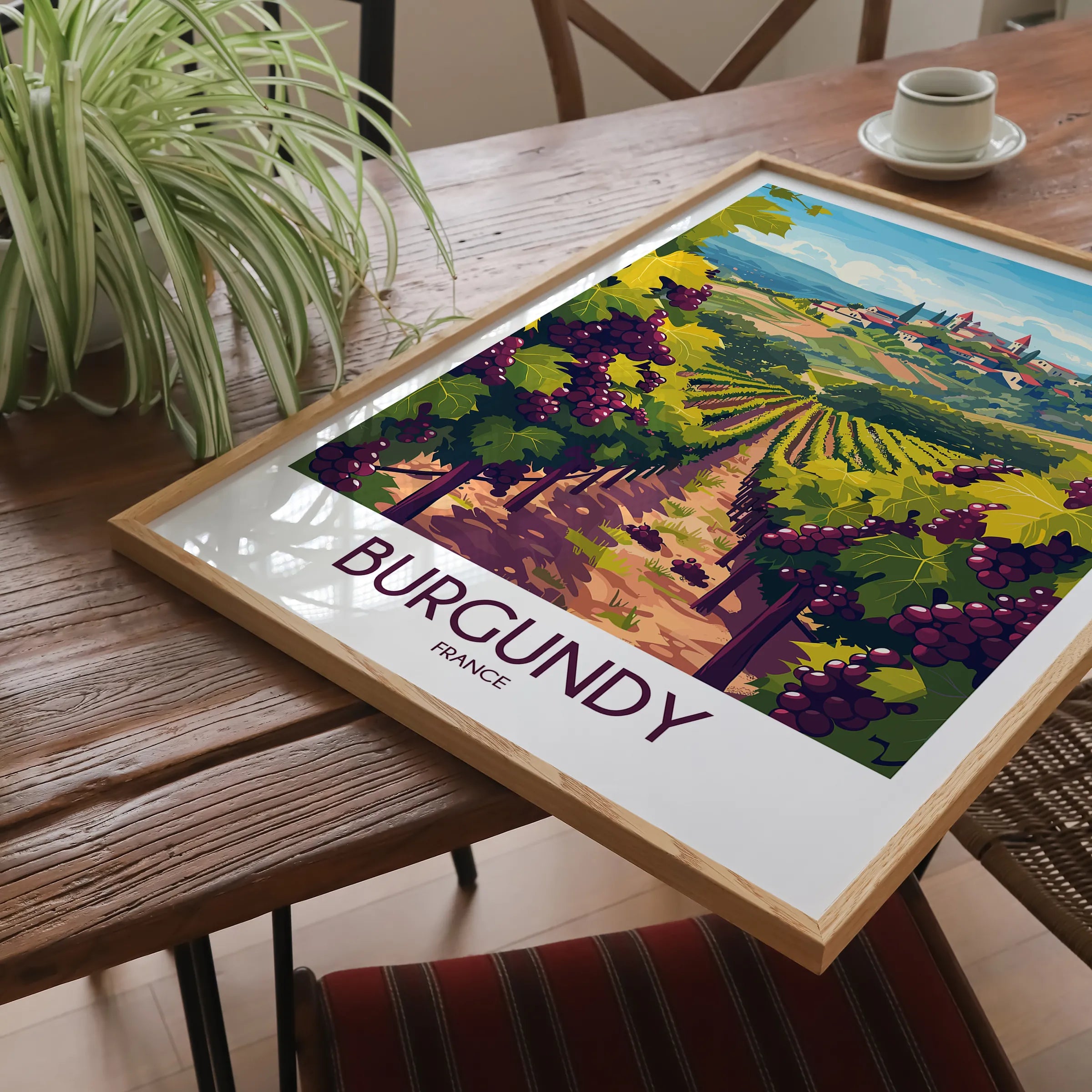 Burgundy Destination Art Gift