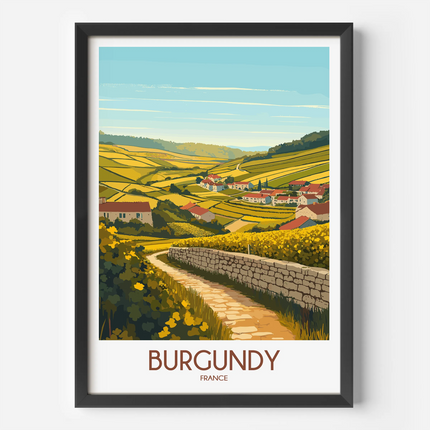 Burgundy Destination Art Gift
