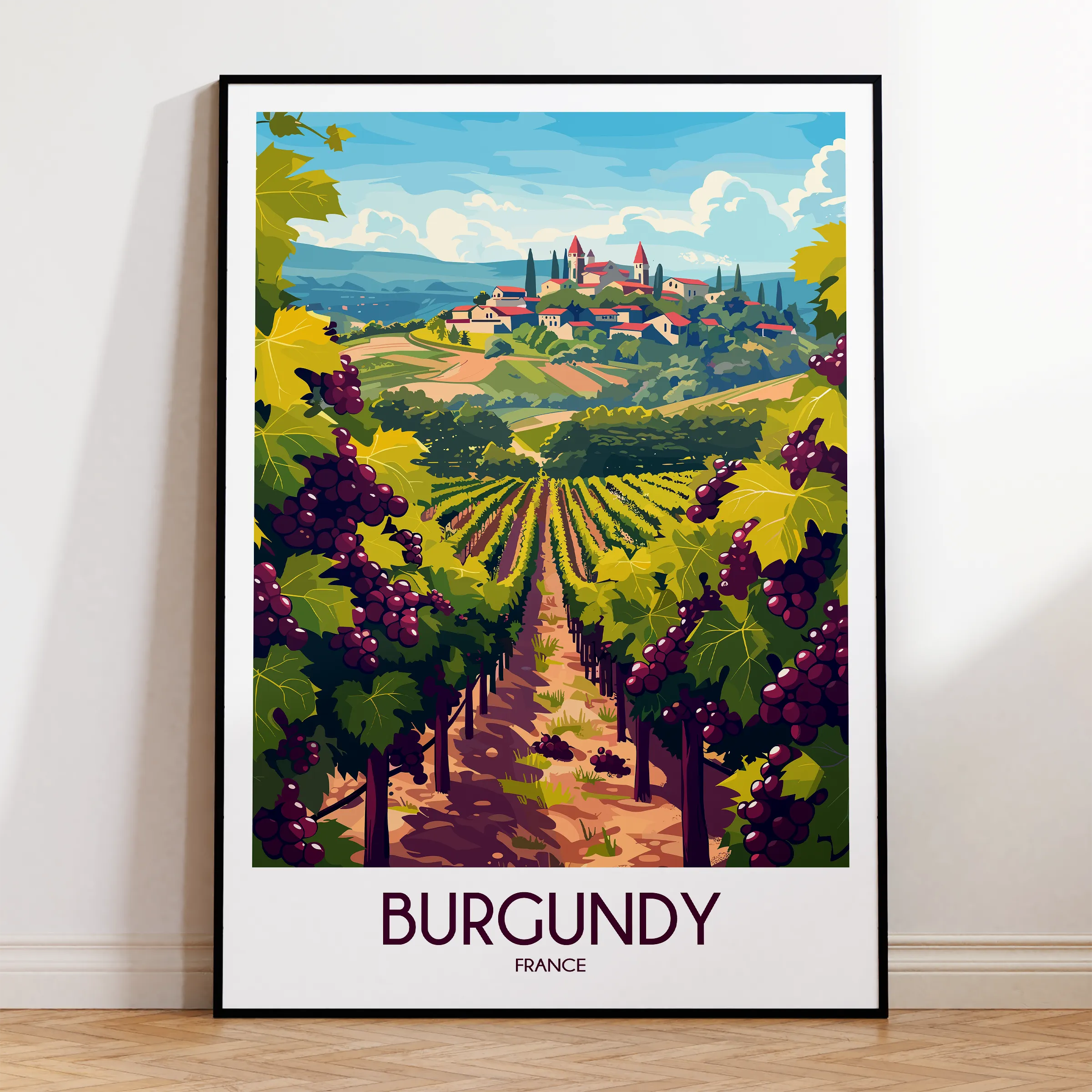 Burgundy Home Office Decor